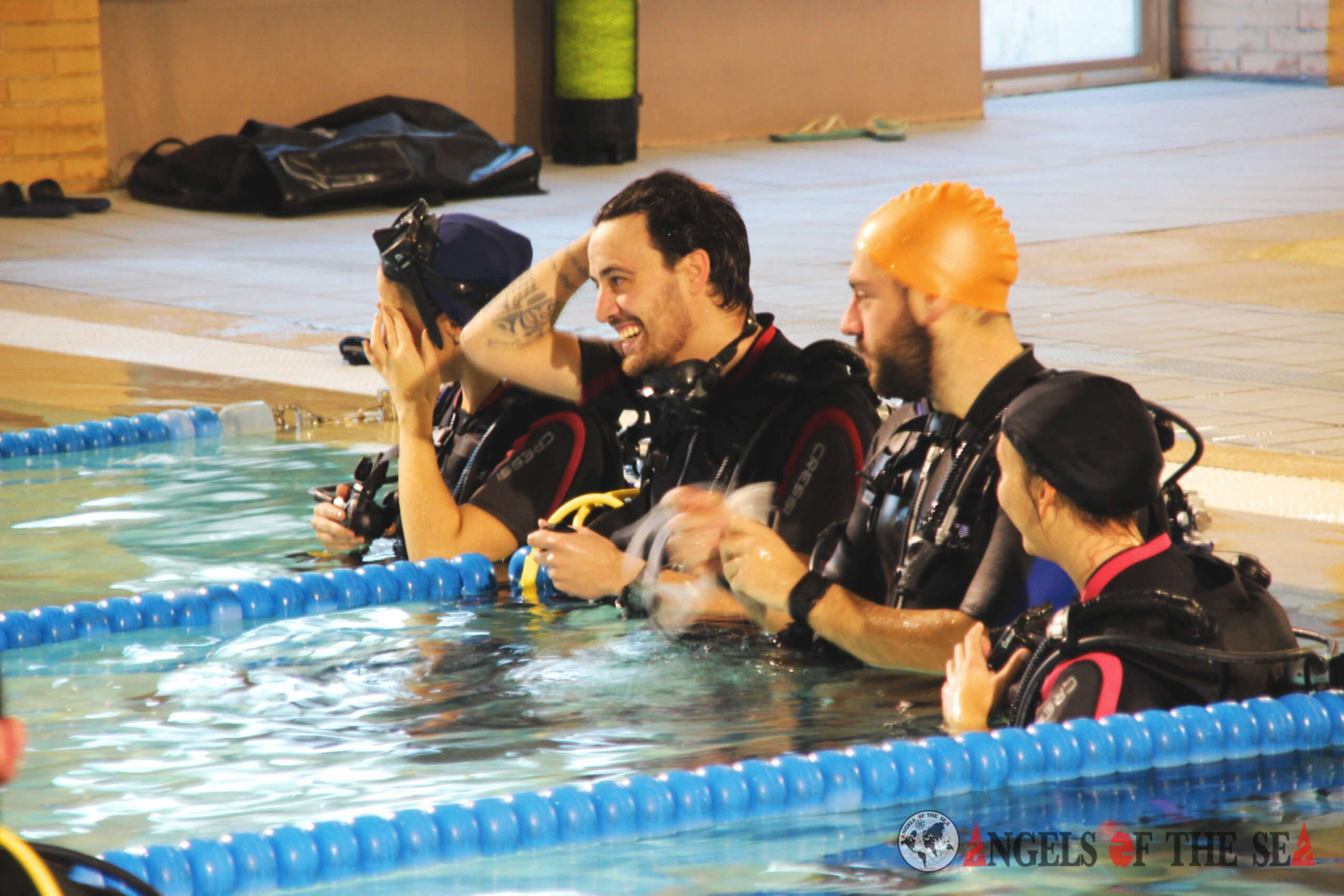 Alumno durante una actividad de Angels Of The Sea